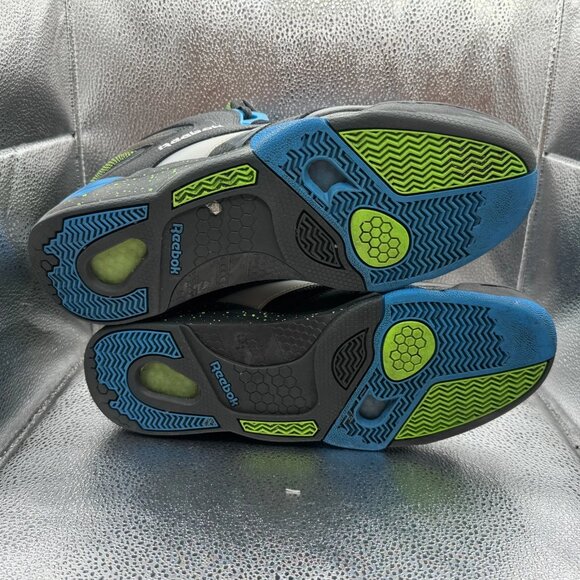 Size 12 Reebok Shaq Victory Pump Mens Black Blue Athletic Tennis‎ Shoe H06491 main image 8
